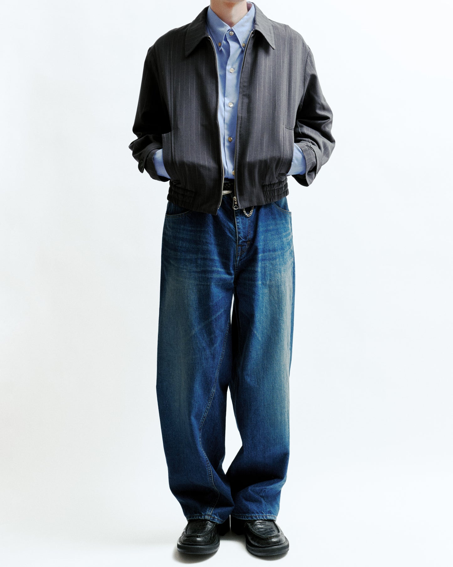 JIEDA　USED TWIST DENIM PANTS