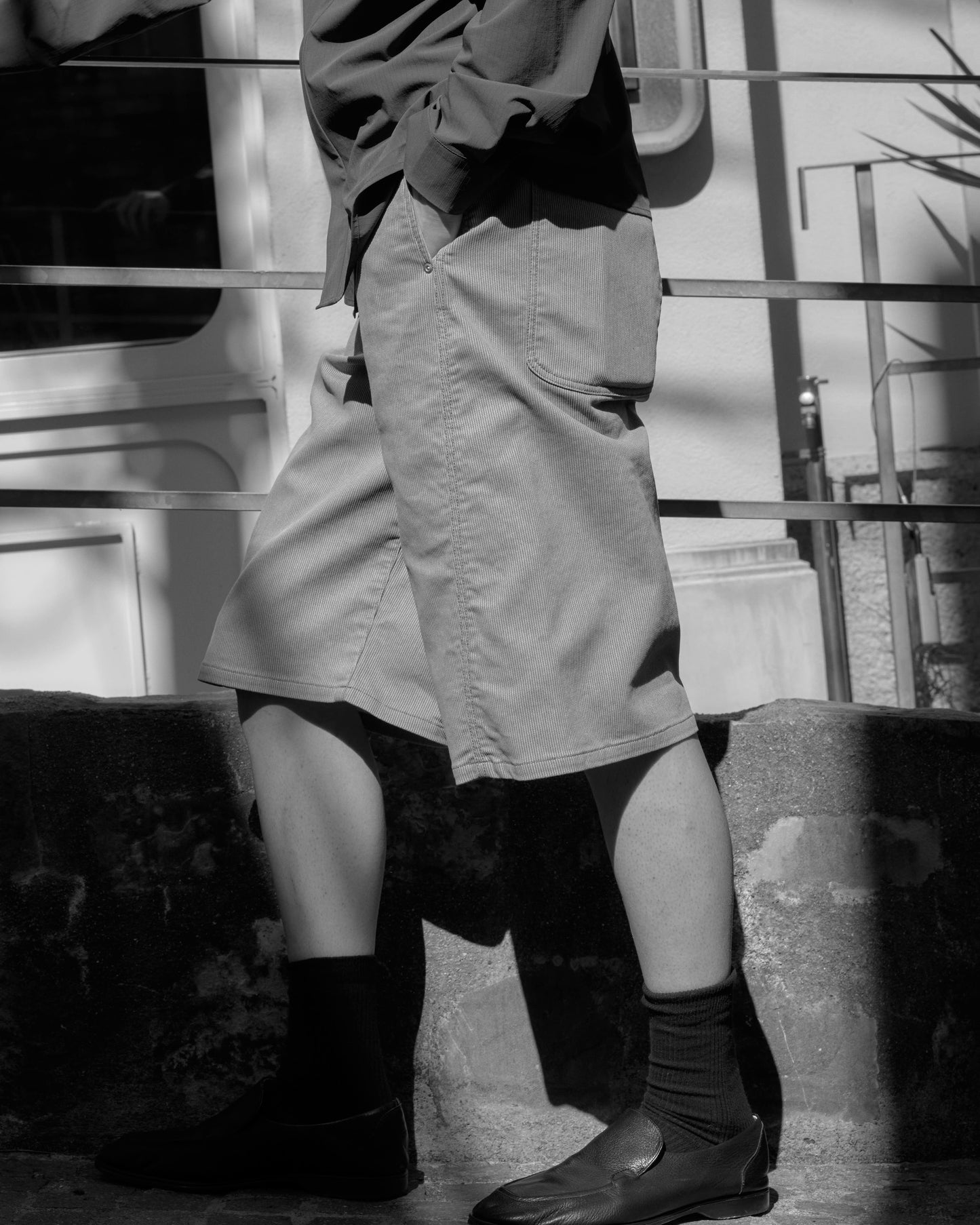 JIEDA　3D 3/4 FADE PIQUE PANTS