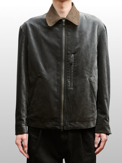 ANTHEM A　COTTON VELVET MIINIMAL RIDING JACKET