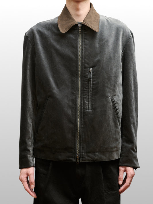 ANTHEM A　COTTON VELVET MIINIMAL RIDING JACKET