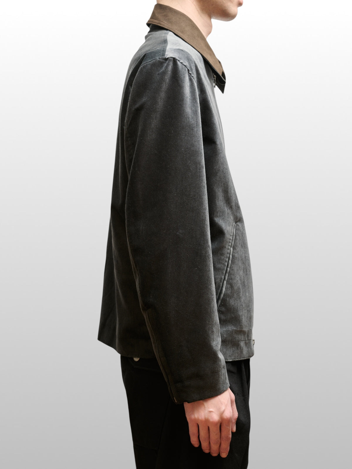 ANTHEM A　COTTON VELVET MIINIMAL RIDING JACKET