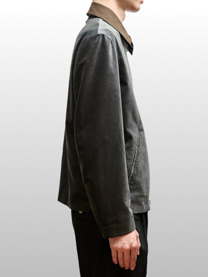 ANTHEM A　COTTON VELVET MIINIMAL RIDING JACKET