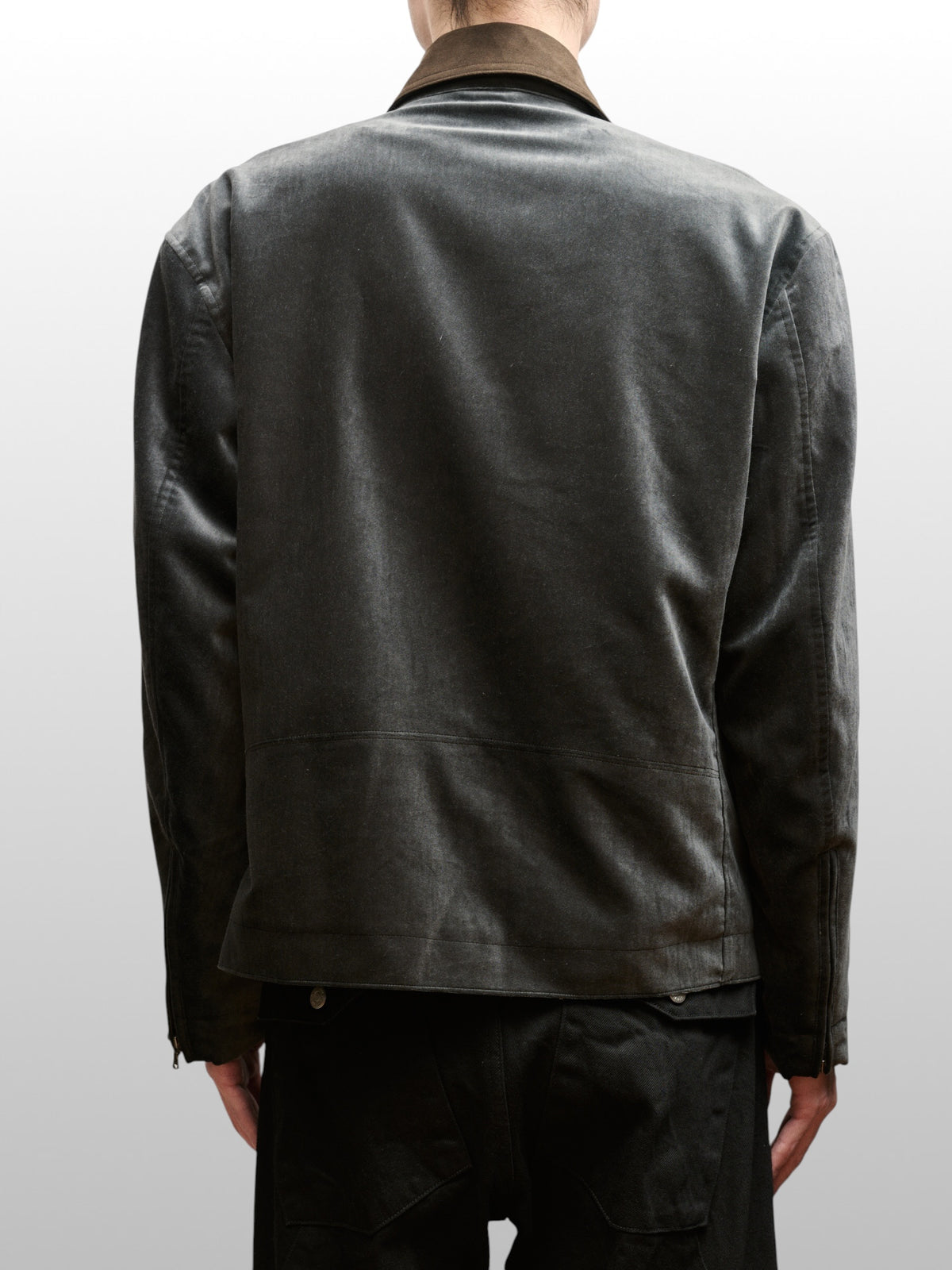 ANTHEM A　COTTON VELVET MIINIMAL RIDING JACKET