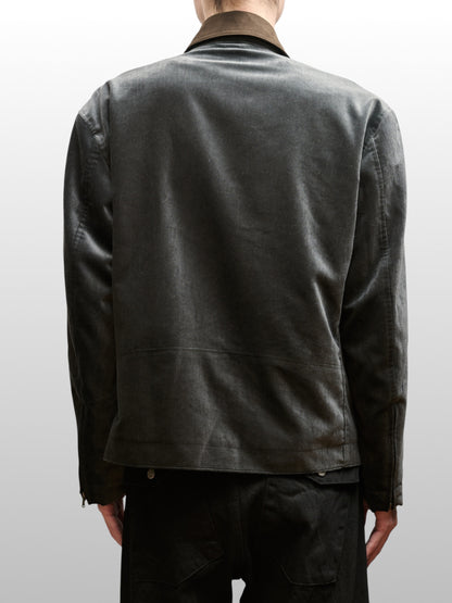 ANTHEM A　COTTON VELVET MIINIMAL RIDING JACKET