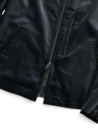ANTHEM A　COTTON VELVET MIINIMAL RIDING JACKET