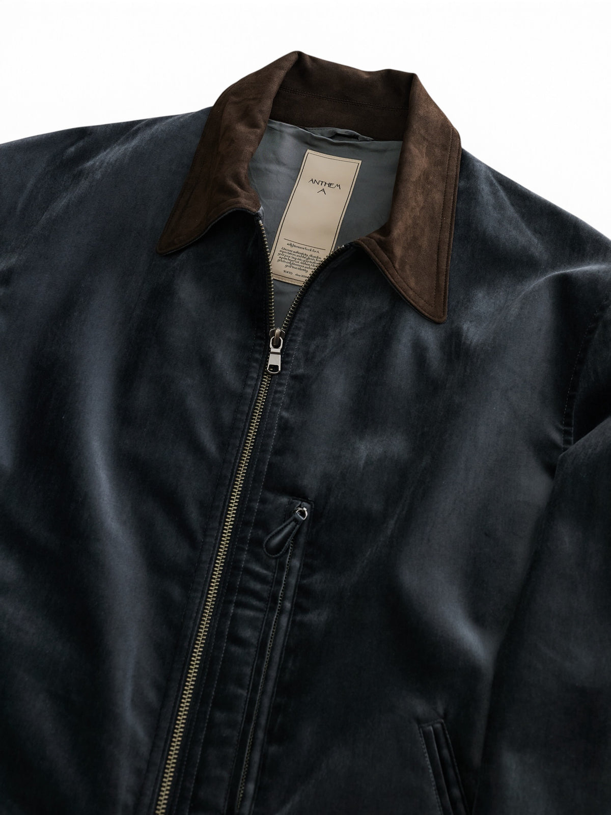 ANTHEM A　COTTON VELVET MIINIMAL RIDING JACKET