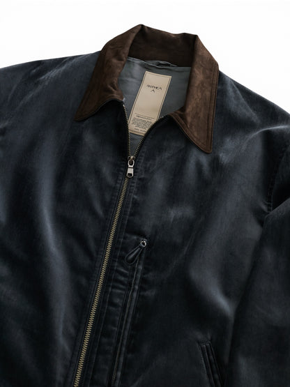 ANTHEM A　COTTON VELVET MIINIMAL RIDING JACKET