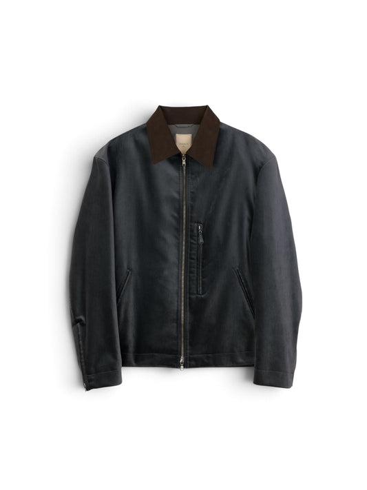 ANTHEM A　COTTON VELVET MIINIMAL RIDING JACKET