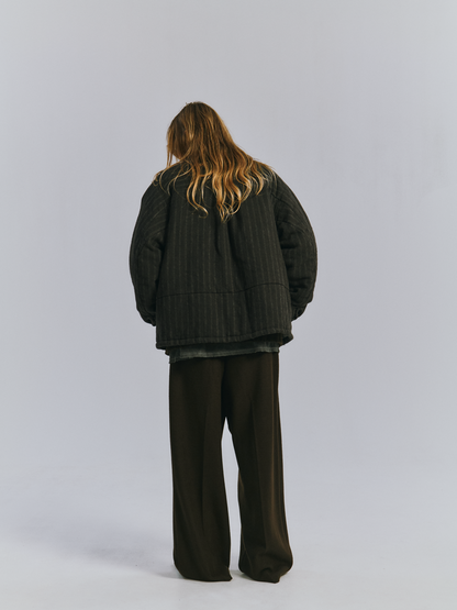 ANCELLM　WOOL CUT WIDE TUCK SLACKS