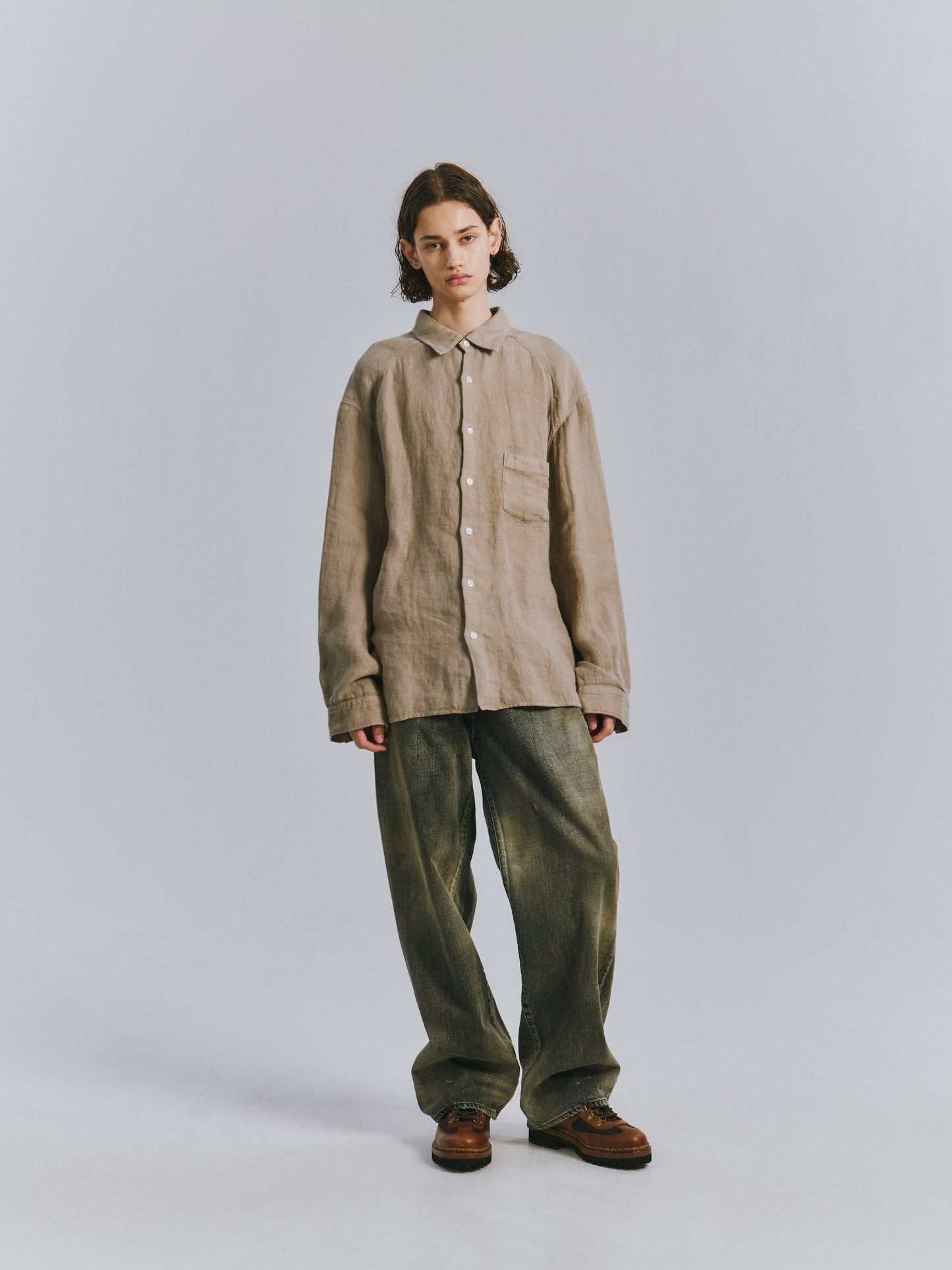 ANCELLM　#08 MIDDLE STRAIGHT 5P DENIM PANTS