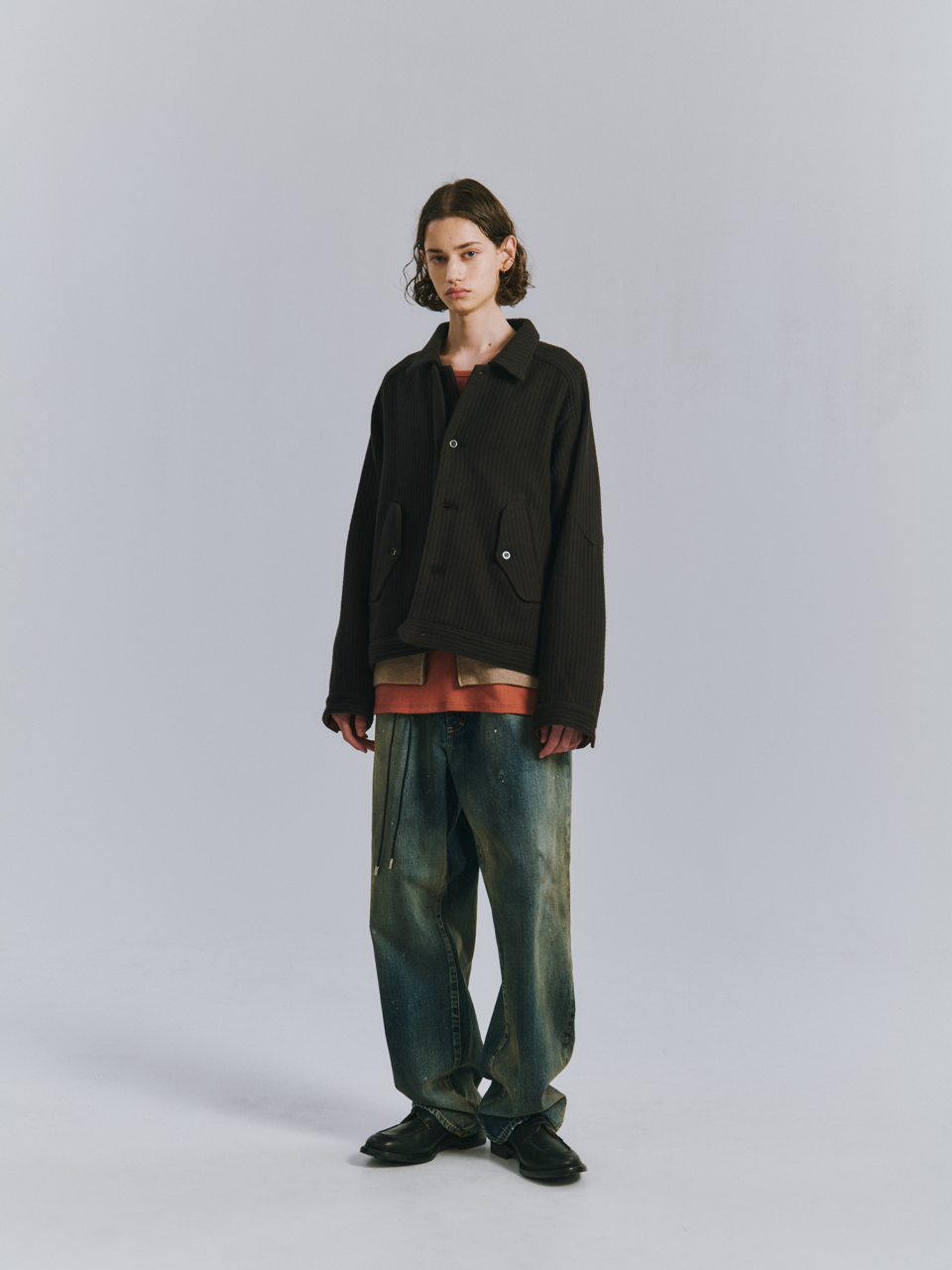 ANCELLM　140's WOOL PIQUE JACKET