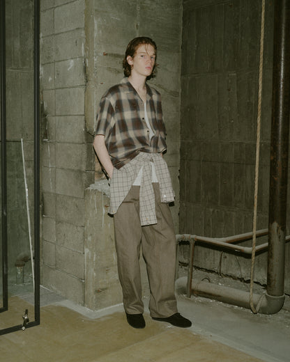 JIEDA　SEERSUCKER SHORT SHIRT