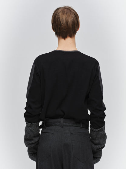 JIEDA　SWITCHING HENRY NECK L/S