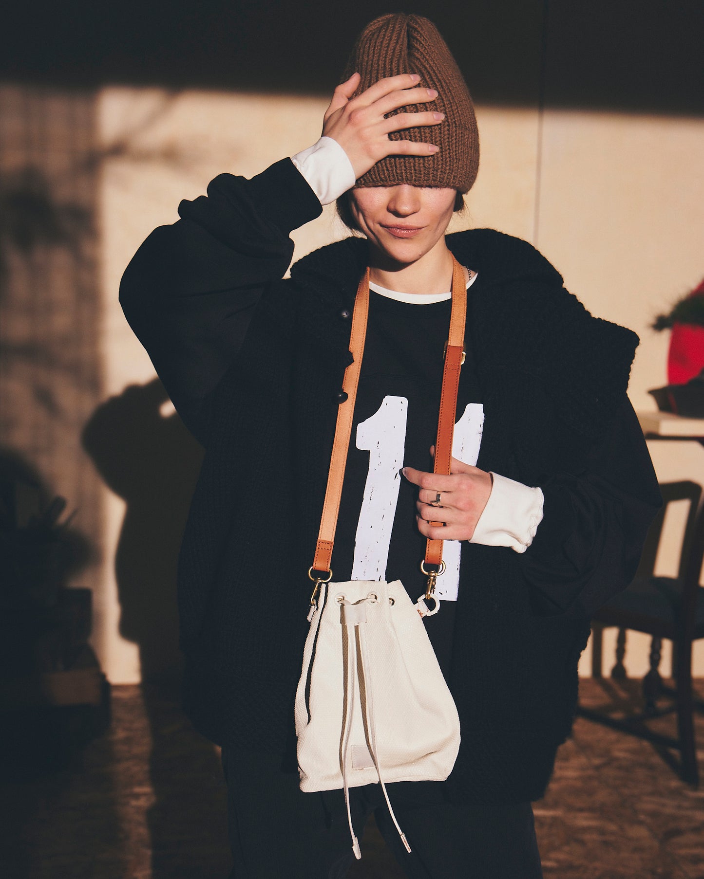 refomed　 GRANNY KNIT VEST