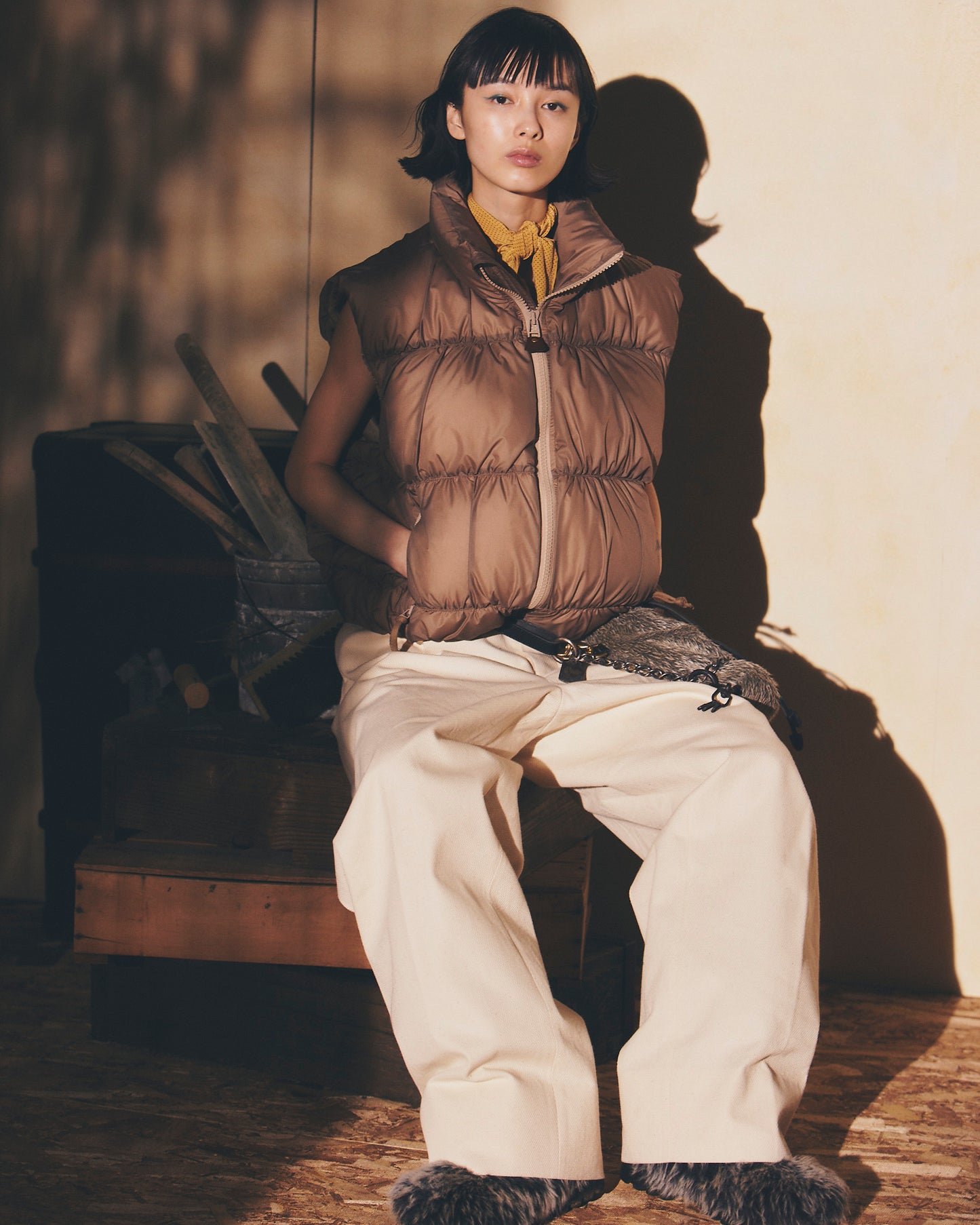 refomed　MANUAL DOWN VEST