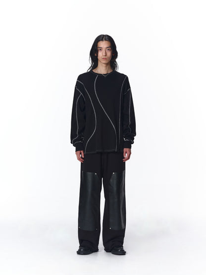 WAFFLE STITCH L/S
