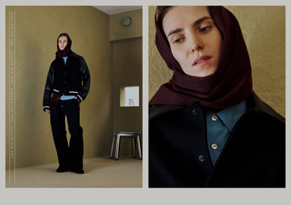 JIEDA　DRAPING VARSITY JACKET