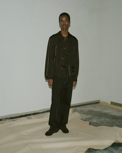 JIEDA　RAYON SILK SHIRT JACKET