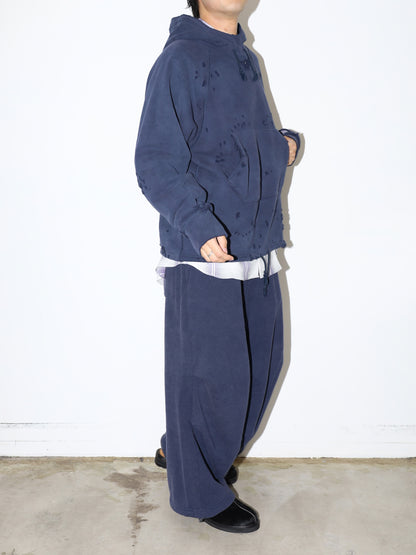 JIEDA　DAMAGE PULLOVER HOODIE