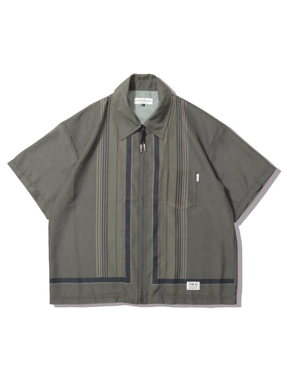 elephant TRIBAL fabrics　NO A/C ZIP SHIRT