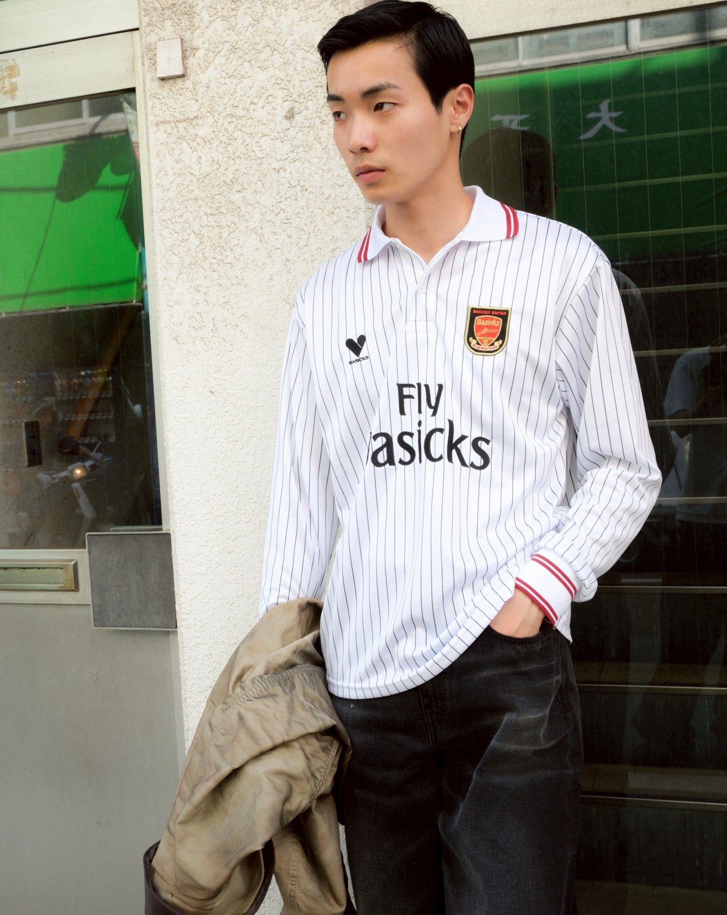Oversized Stripe Football Shirt