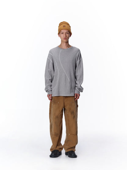WAFFLE STITCH L/S