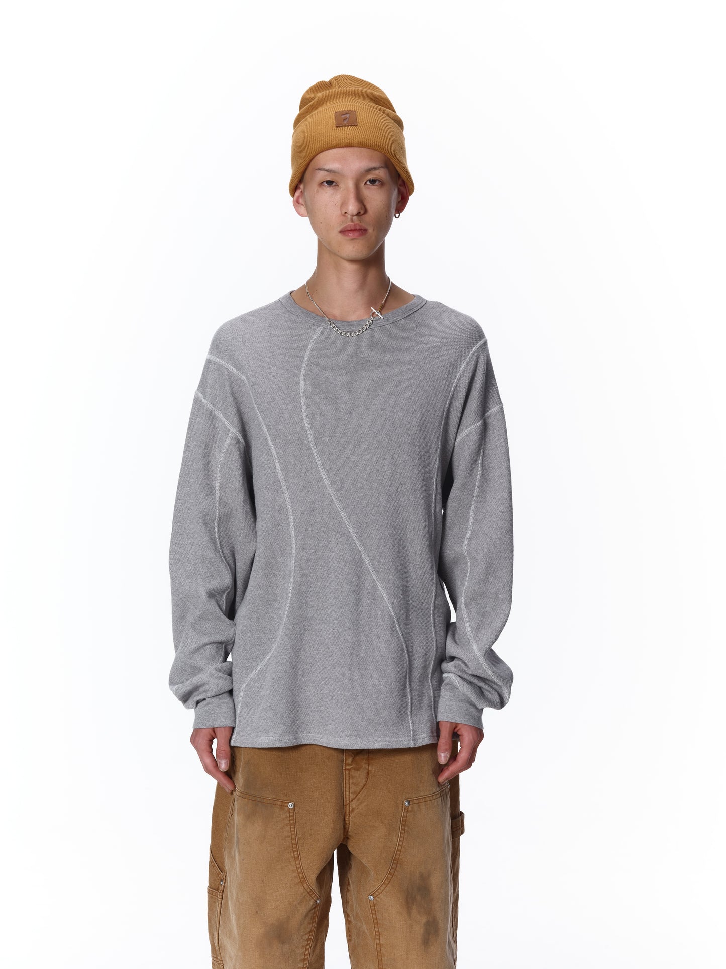 WAFFLE STITCH L/S