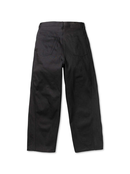 TRIPLE SEAMS 6P DENIM WIDE BLACK