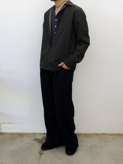 JIEDA　STRIPE WIDE ONE TUCK PANTS