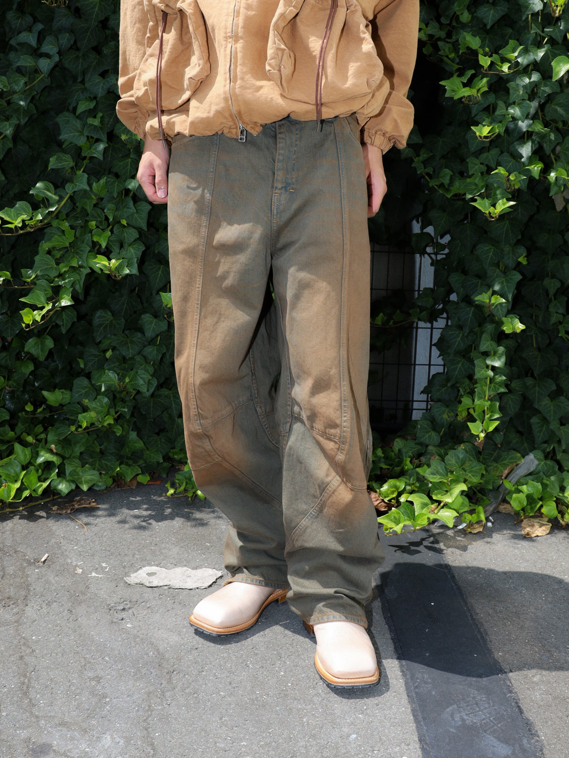 SWITCHING BAGGY DENIM PANTS – KIKUNOBU