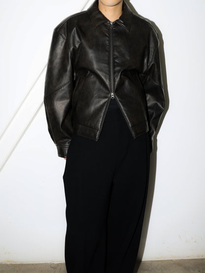 VEGAN LEATHER BLOUSON