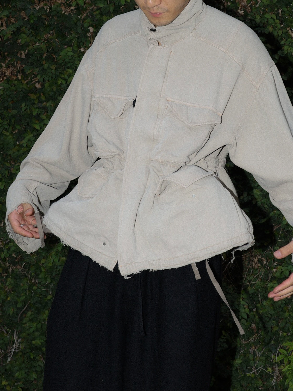 ANCELLM　SILK SUEDE FIELD JACKET