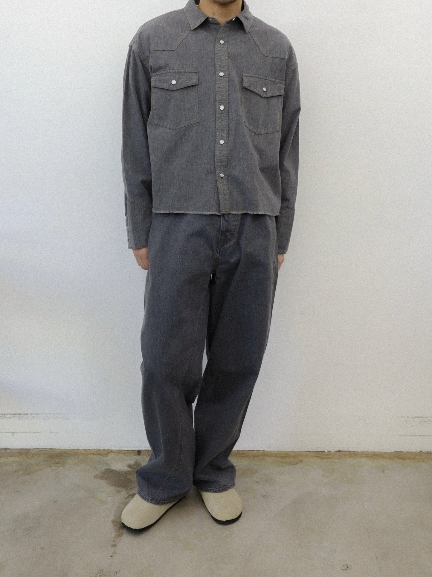 JIEDA　USED TWIST DENIM PANTS