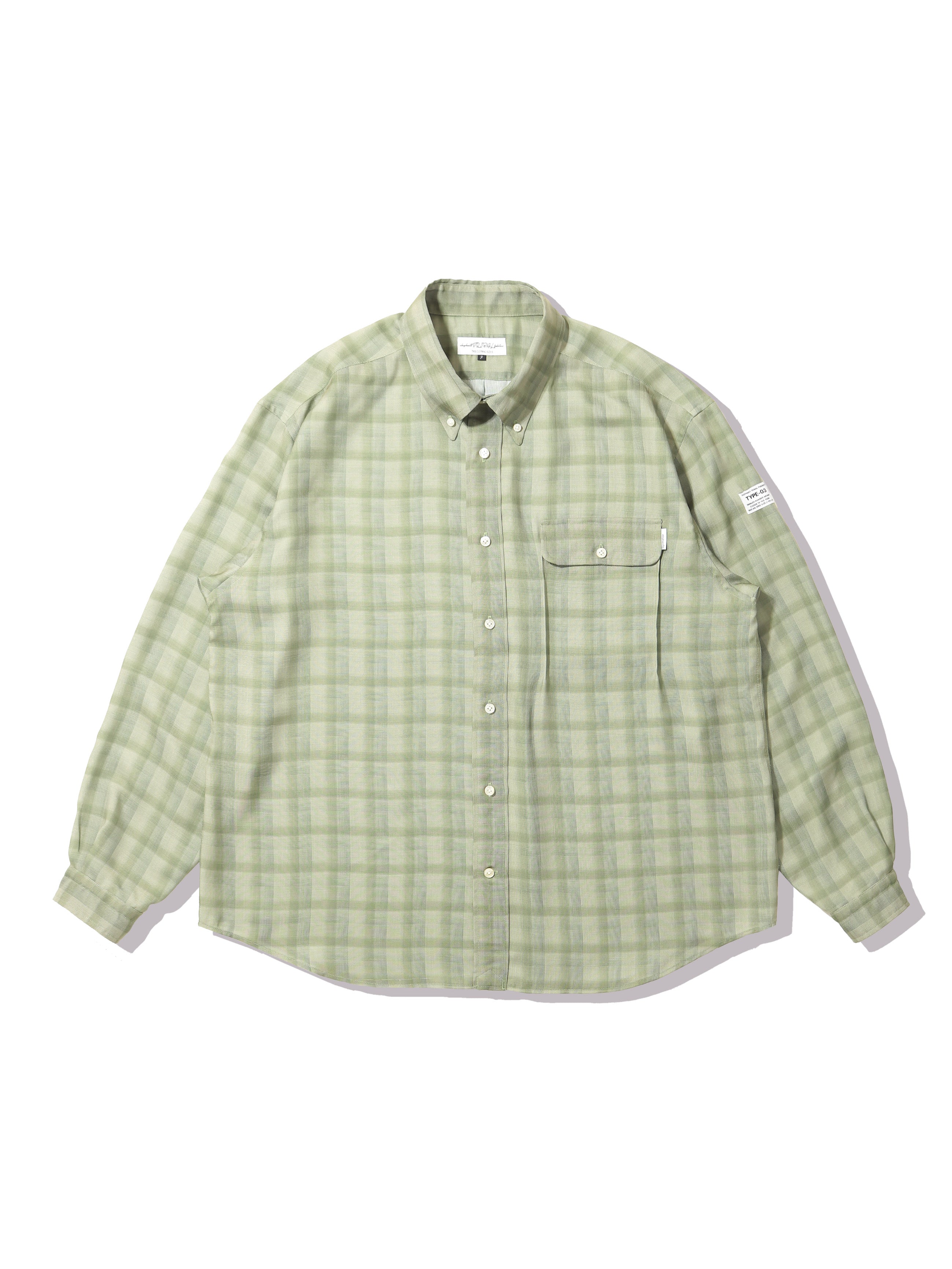 elephant TRIBAL fabrics ON THE WAY CHECK SHIRT – KIKUNOBU