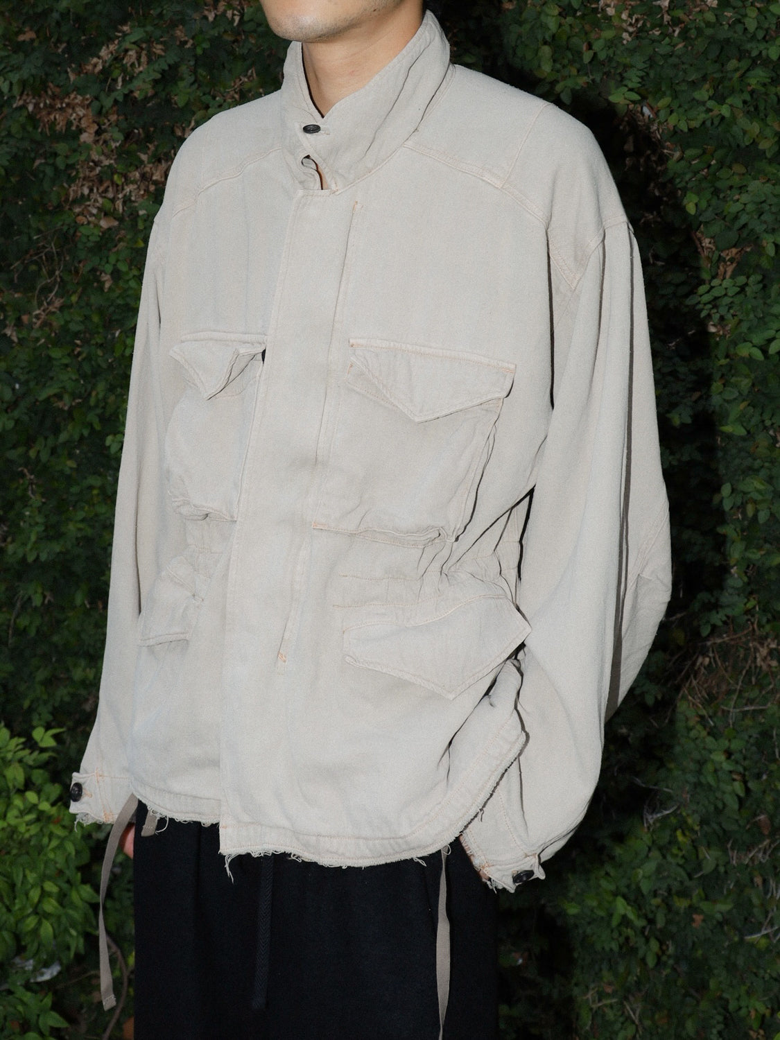 ANCELLM　SILK SUEDE FIELD JACKET