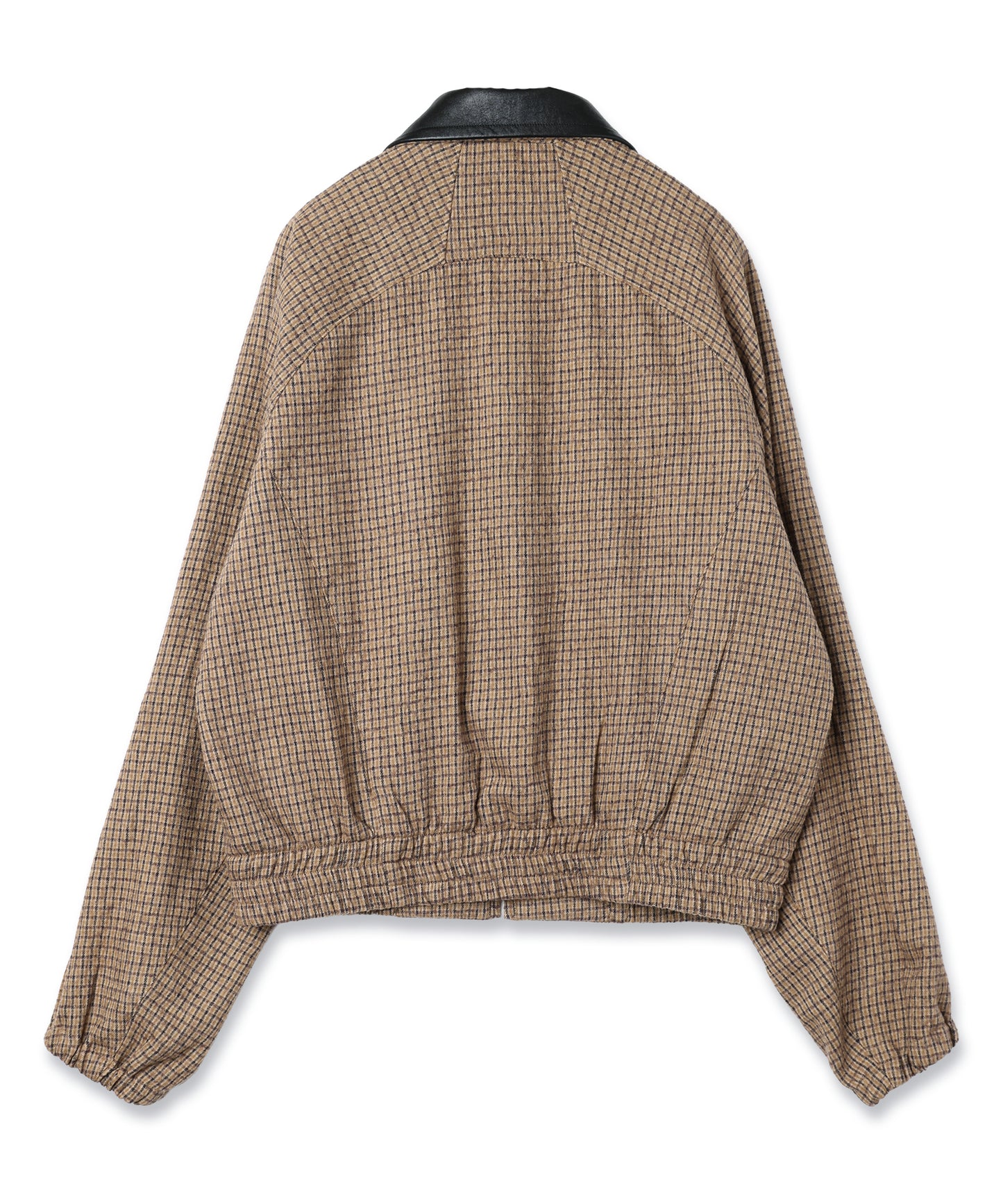 JIEDA　LEATHER COLLAR SHORT JACKET