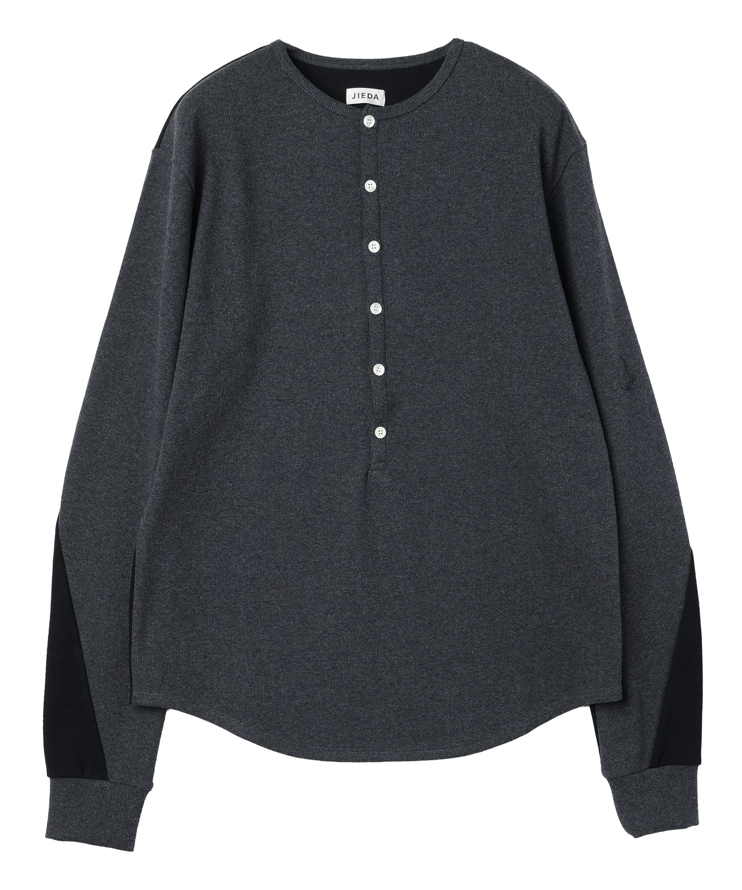 JIEDA　SWITCHING HENRY NECK L/S
