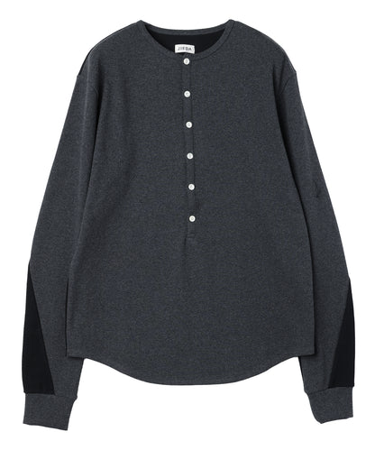 JIEDA　SWITCHING HENRY NECK L/S