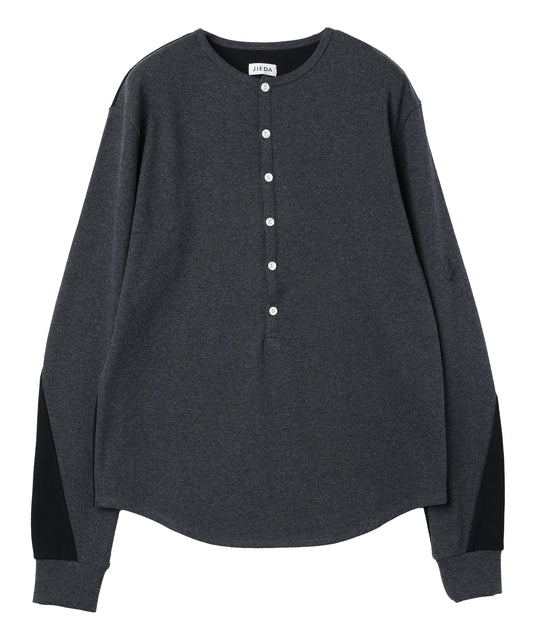 JIEDA　SWITCHING HENRY NECK L/S