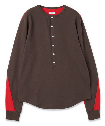 JIEDA　SWITCHING HENRY NECK L/S