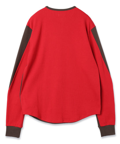 JIEDA　SWITCHING HENRY NECK L/S