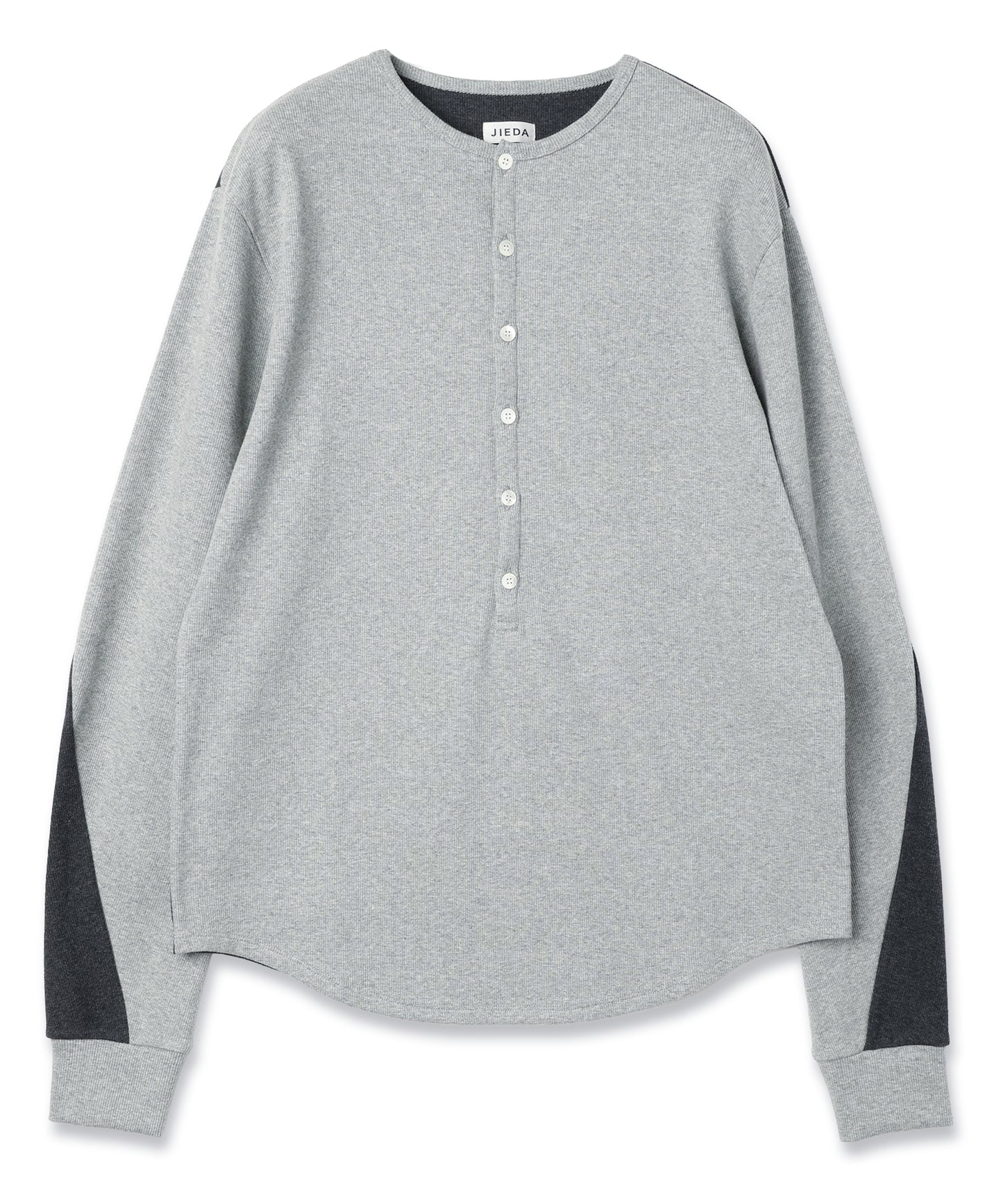 JIEDA　SWITCHING HENRY NECK L/S
