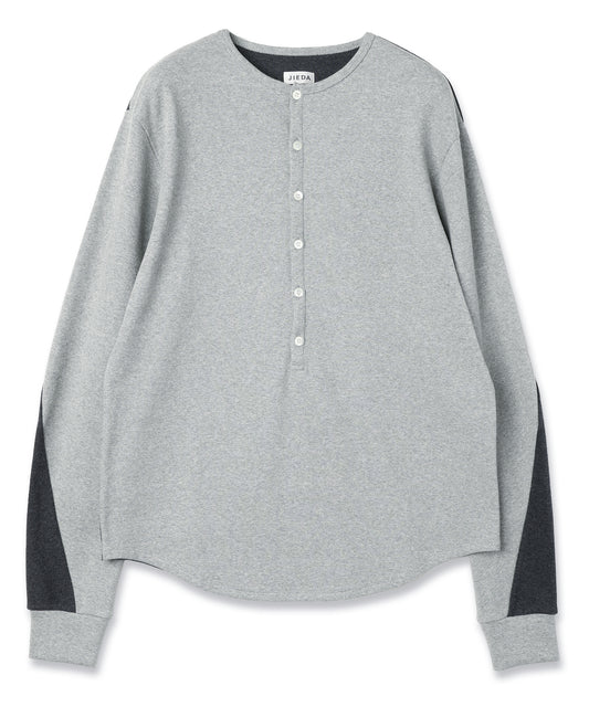 JIEDA　SWITCHING HENRY NECK L/S
