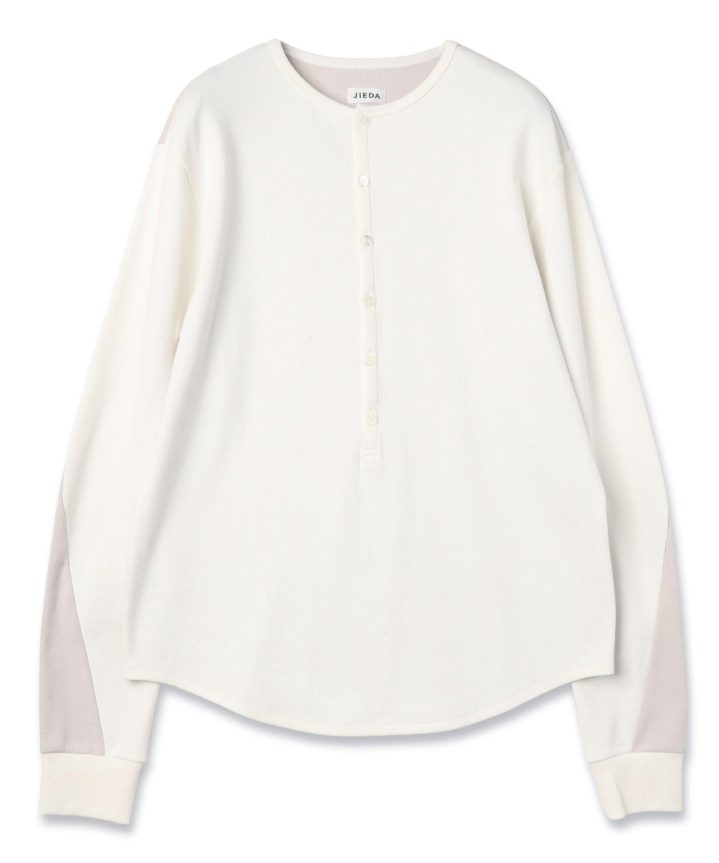 JIEDA　SWITCHING HENRY NECK L/S