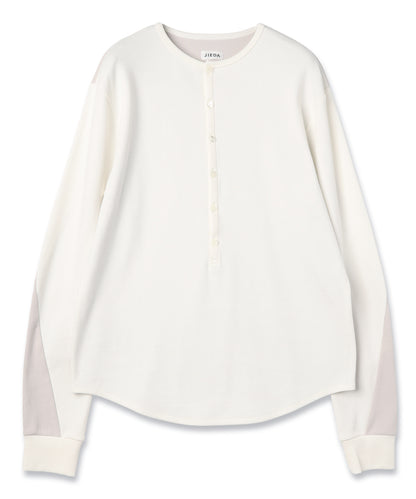 JIEDA　SWITCHING HENRY NECK L/S