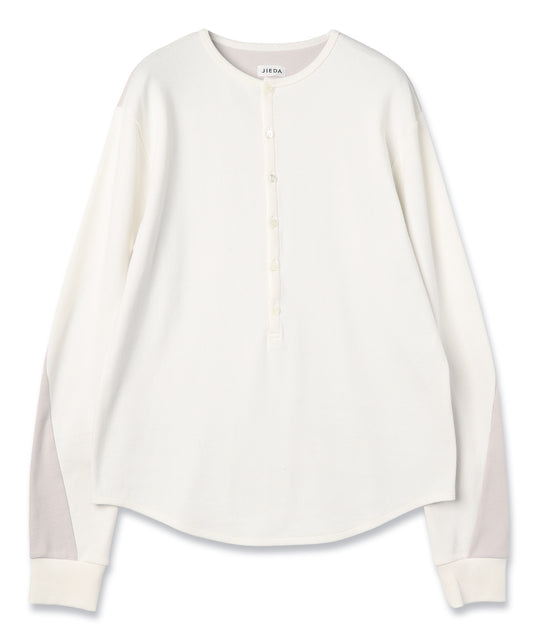 JIEDA　SWITCHING HENRY NECK L/S