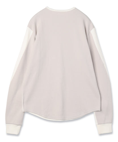 JIEDA　SWITCHING HENRY NECK L/S
