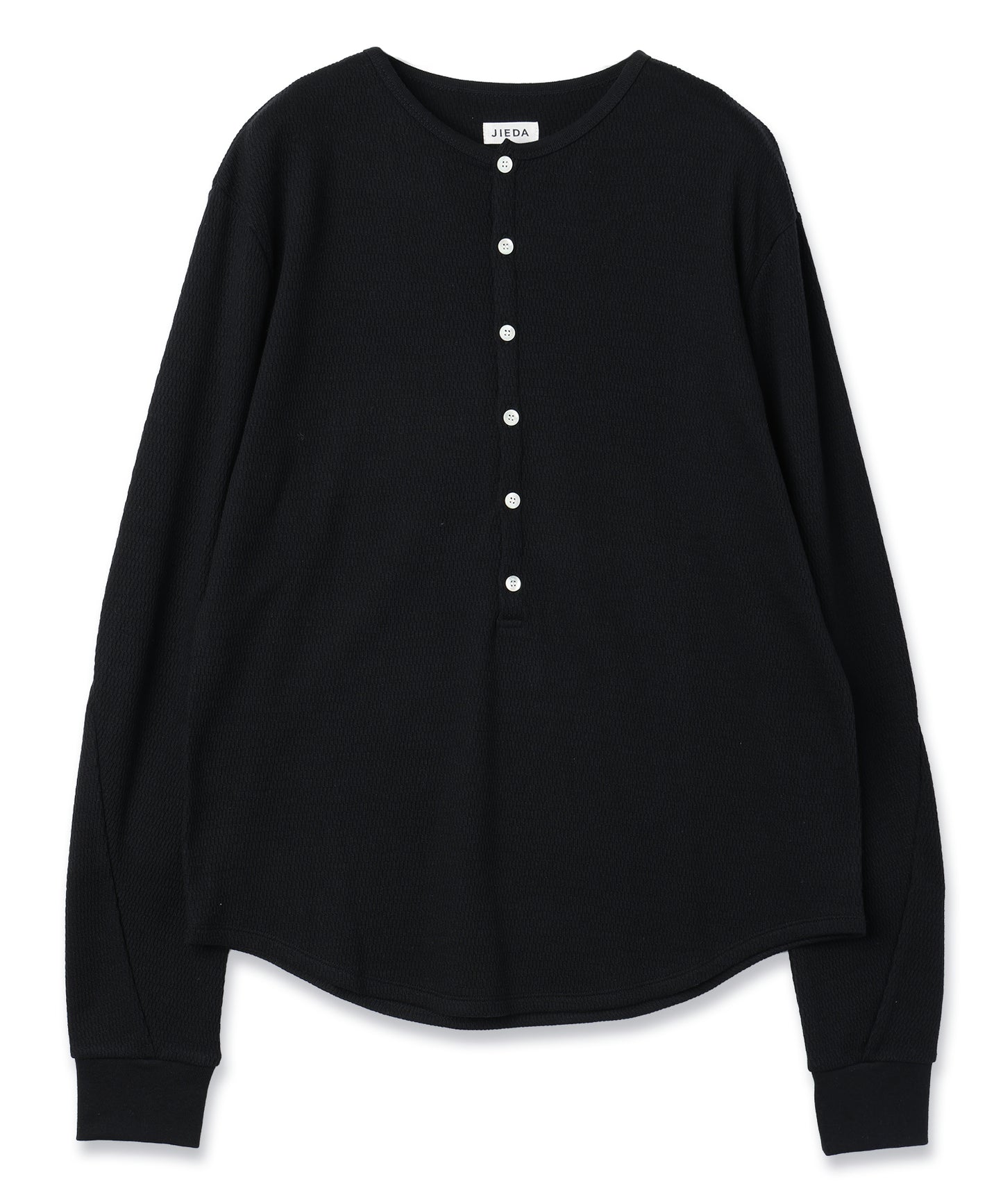 JIEDA　WAFFLE HENRY NECK L/S