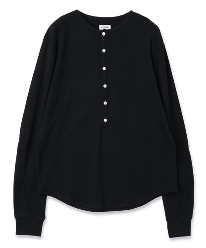JIEDA　WAFFLE HENRY NECK L/S