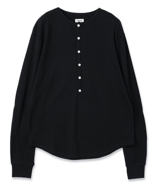 JIEDA　WAFFLE HENRY NECK L/S